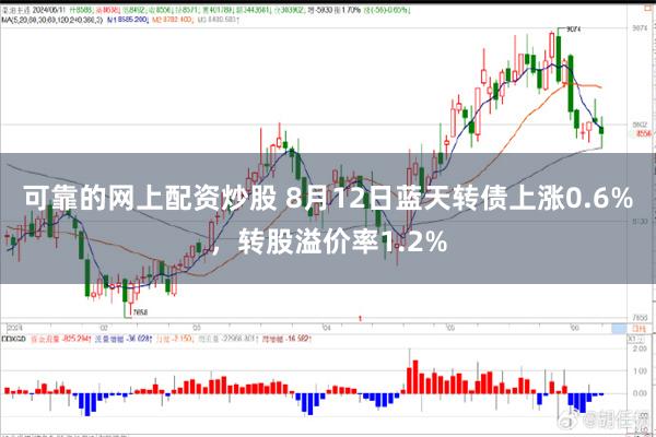 可靠的网上配资炒股 8月12日蓝天转债上涨0.6%，转股溢价率1.2%