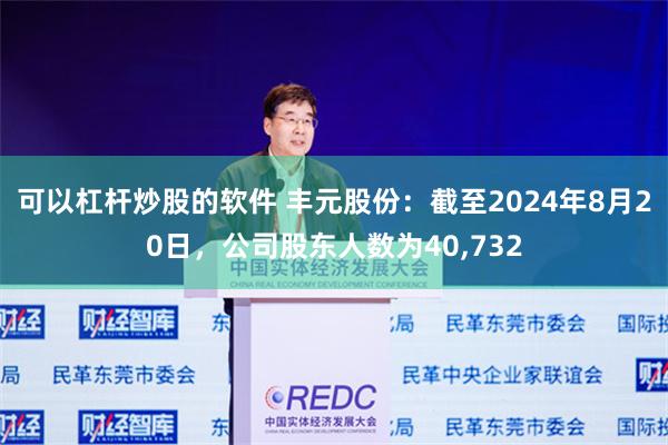 可以杠杆炒股的软件 丰元股份：截至2024年8月20日，公司股东人数为40,732