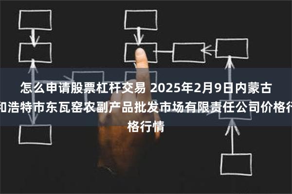 怎么申请股票杠杆交易 2025年2月9日内蒙古呼和浩特市东瓦窑农副产品批发市场有限责任公司价格行情